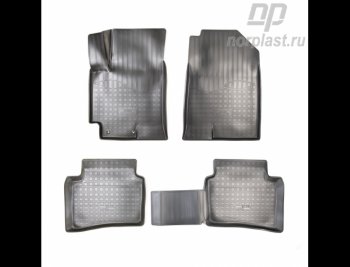 3 799 р. Коврики салонные Noplast  INFINITI Qx50  J55 (2017-2022) (Серый)  с доставкой в г. Кемерово. Увеличить фотографию 3