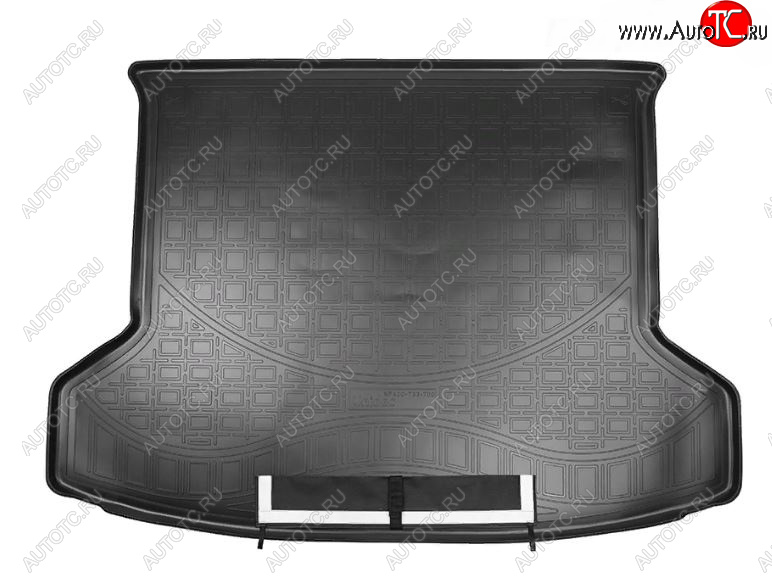 3 399 р. Коврик багажника Norplast Unidec INFINITI Qx50 J55 (2017-2022) (Черный, с погрузочным ковриком (фартуком))  с доставкой в г. Кемерово