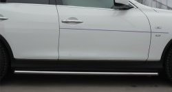 17 999 р. Защита порогов из круглой трубы диаметром 42 мм SLITKOFF INFINITI Qx50 J50 дорестайлинг (2013-2016)  с доставкой в г. Кемерово. Увеличить фотографию 2