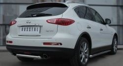 11 999 р. Защита порогов из круглой трубы диаметром 63 мм SLITKOFF INFINITI Qx50 J50 дорестайлинг (2013-2016)  с доставкой в г. Кемерово. Увеличить фотографию 4