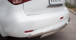 17 999 р. Защита заднего бампера (Ø75x42 мм, нержавейка) Russtal INFINITI QX56 Z62 (2010-2013)  с доставкой в г. Кемерово. Увеличить фотографию 2