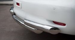20 099 р. Защита заднего бампера (Ø76 мм, нержавейка) SLITKOFF  INFINITI QX56  Z62 (2010-2013)  с доставкой в г. Кемерово. Увеличить фотографию 3