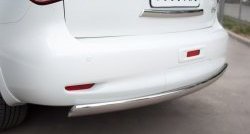 11 599 р. Защита заднего бампера (Ø75x42 мм, нержавейка) Russtal INFINITI QX56 Z62 (2010-2013)  с доставкой в г. Кемерово. Увеличить фотографию 2