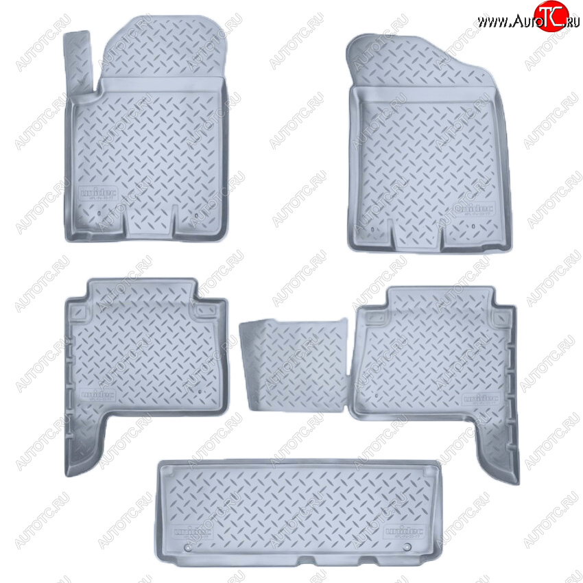 3 799 р. Коврики салона Norplast Unidec  INFINITI QX56  Z62 - QX80  Z62 (Цвет: серый)  с доставкой в г. Кемерово