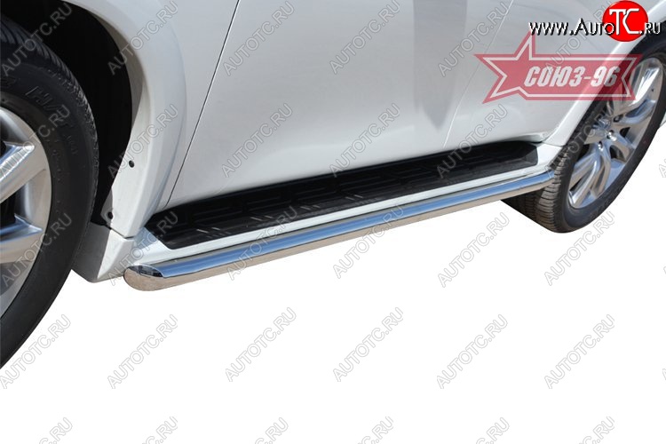 15 479 р. Защита штатных порогов Souz-96 (d60) INFINITI QX56 Z62 (2010-2013)  с доставкой в г. Кемерово