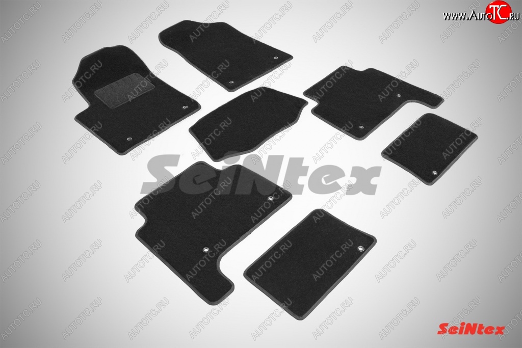 3 599 р. Износостойкие коврики в салон SeiNtex Premium LUX 4 шт. (ворсовые) INFINITI QX56 Z62 (2010-2013)  с доставкой в г. Кемерово