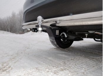 Фаркоп (тягово-сцепное устройство) TCC INFINITI QX60  L50 (2016-2021) рестайлинг (Оцинкованный, шар E)