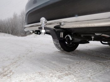 Фаркоп (тягово-сцепное устройство) TCC INFINITI QX60  L50 (2016-2021) рестайлинг (оцинкованный, шар E нержавейка)