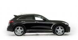 12 799 р. Пороги накладки Lorinser INFINITI QX70 S51 (2013-2020) (Неокрашенные)  с доставкой в г. Кемерово. Увеличить фотографию 2