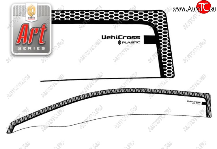 2 399 р. Дефлектора окон CA-Plastic  Isuzu VehiCross (1997-2001) (Серия Art белая, Без хром.молдинга)  с доставкой в г. Кемерово