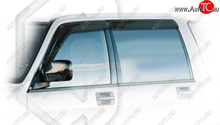 2 079 р. Дефлектора окон CA-Plastiс Isuzu Bighorn UBS26GW,UBS73GW 5 дв. 3-ий рестайлинг (1998-2002) (Classic полупрозрачный, Без хром.молдинга)  с доставкой в г. Кемерово