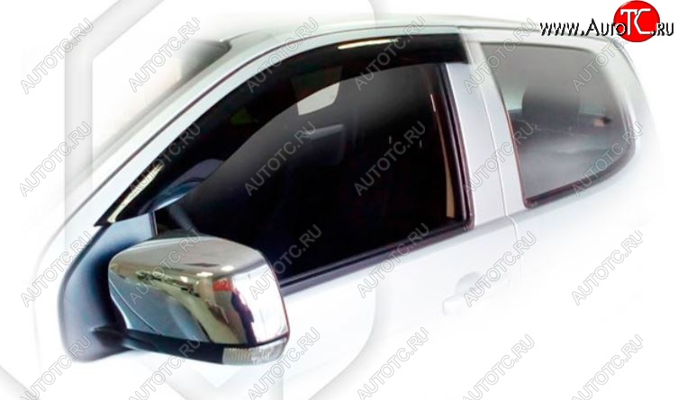 1 839 р. Дефлектора окон CA-Plastiс Isuzu D-Max RT85 ExtendedCab дорестайлинг (2011-2017) (classic полупрозрачный, Без хром.молдинга)  с доставкой в г. Кемерово