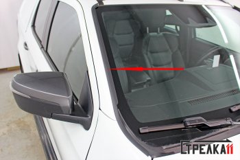 1 699 р. Водостоки (дефлектора) лобового стекла Стрелка 11 Isuzu D-Max RG DoubleCab (2020-2023)  с доставкой в г. Кемерово. Увеличить фотографию 2