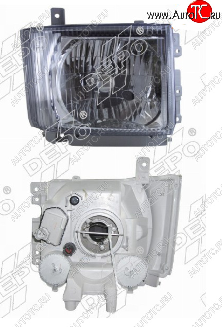 12 849 р. Правая фара (с электрокорректором) DEPO Isuzu Elf (NPR75)  дорестайлинг (2006-2014)  с доставкой в г. Кемерово