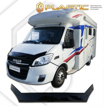 2 899 р. Дефлектор капота exclusive CA-Plastic  Iveco Baudi (2018-2025) автодом (Classic полупрозрачный, без надписи)  с доставкой в г. Кемерово. Увеличить фотографию 1