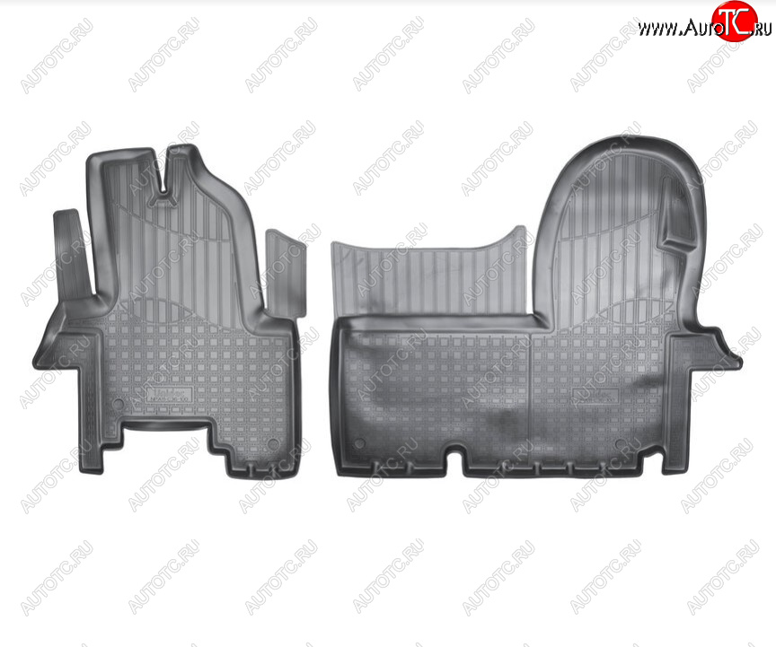 2 699 р. Комплект ковриков в салон Norplast Unidec Iveco Daily (2011-2014) (Цвет: черный)  с доставкой в г. Кемерово