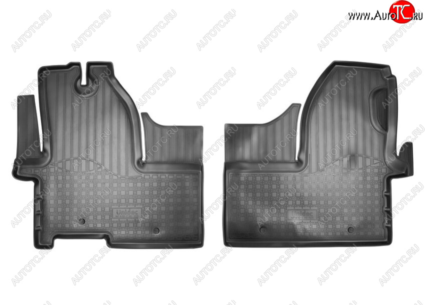 2 399 р. Коврики салонные Norplast Unidec  Iveco Daily (2014-2019) фургон (Цвет: черный)  с доставкой в г. Кемерово