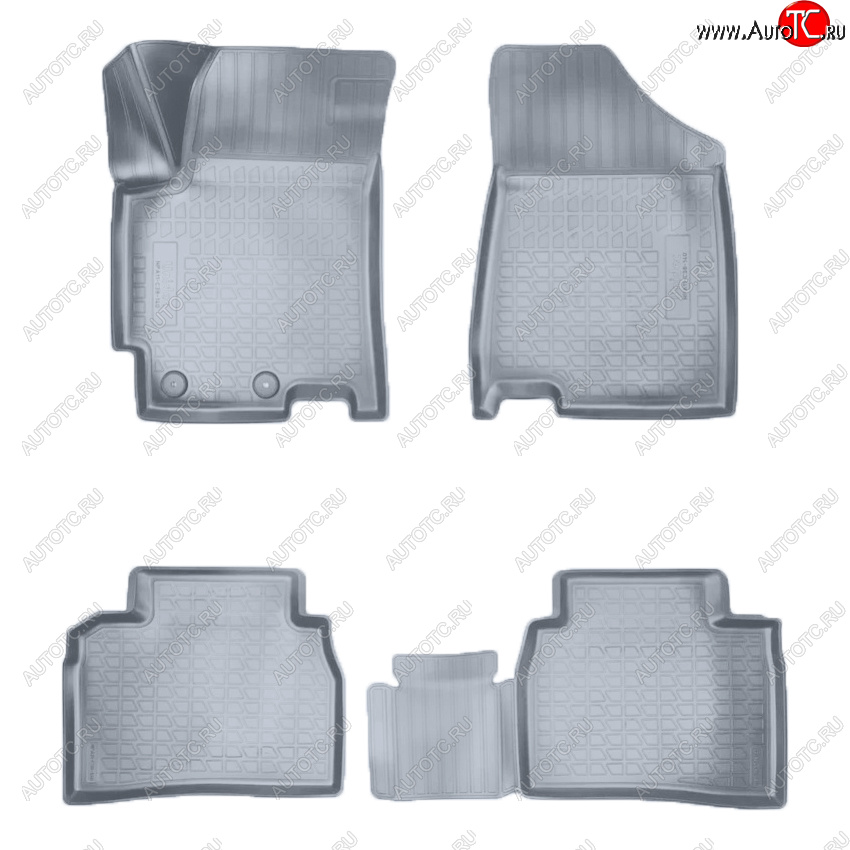 2 899 р. Коврики салона Norplast Unidec  JAC J7 (2020-2025) лифтбэк (Цвет: серый)  с доставкой в г. Кемерово