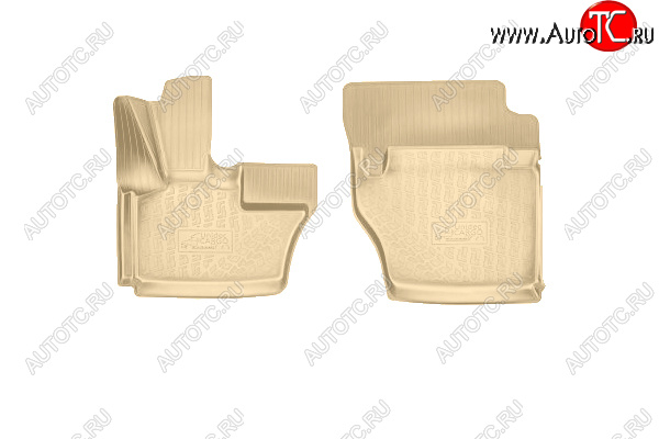 1 499 р. Коврики салона Norplast Unidec  JAC N35 (2019-2025) (бежевые)  с доставкой в г. Кемерово