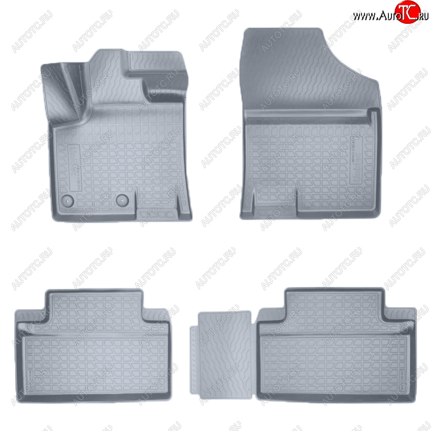 2 859 р. Коврики салона Norplast Unidec (5 мест)  JAC S7 (2020-2025) рестайлинг (Цвет: серый)  с доставкой в г. Кемерово