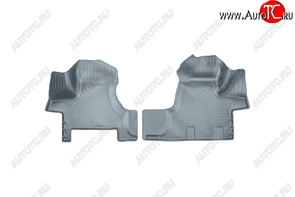 2 499 р. Коврики салона Norplast Unidec  JAC Sunray  LC6T32 (2020-2025) автобус, цельнометаллический фургон (серые)  с доставкой в г. Кемерово