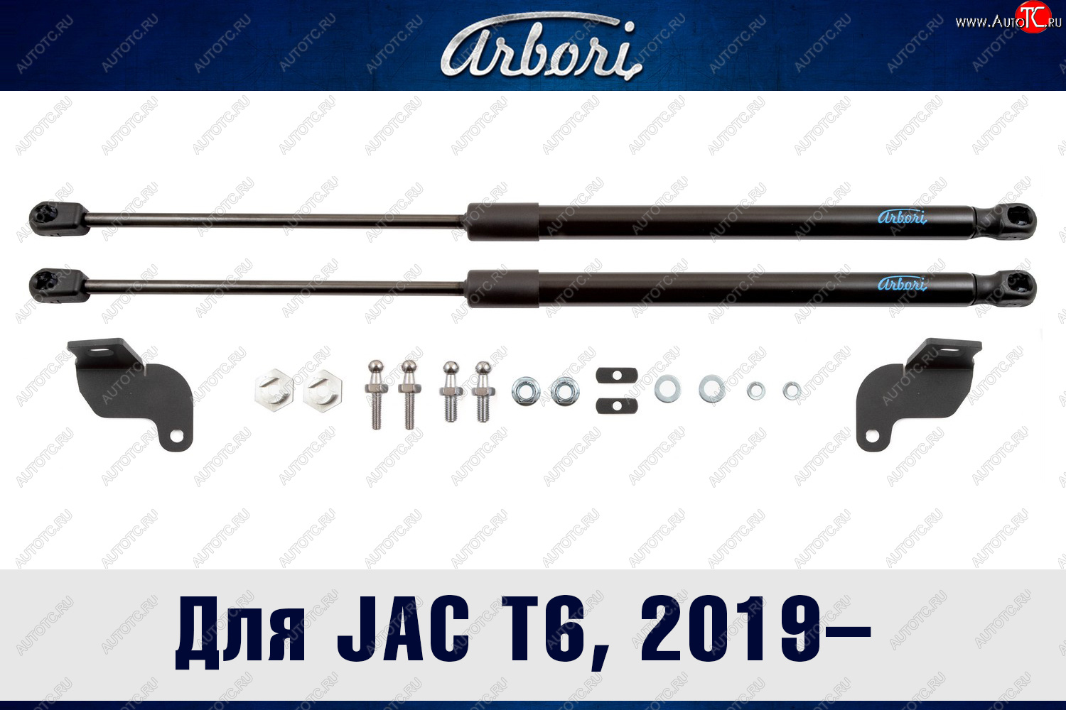 3 499 р. Упоры капота Arbori JAC T6 пикап (2018-2024)  с доставкой в г. Кемерово