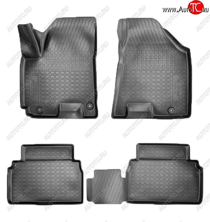 2 599 р. Коврики салонные Noplast (3D)  JAC S5 (2013-2022) дорестайлинг, рестайлинг (Черные)  с доставкой в г. Кемерово