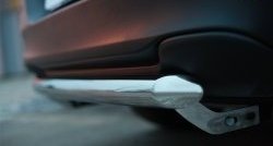 14 999 р. Одинарная защита заднего бампера из трубы диаметром 63 мм SLITKOFF  Jeep Cherokee  KL (2014-2017) дорестайлинг  с доставкой в г. Кемерово. Увеличить фотографию 4