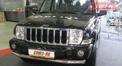 15 299 р. Защита переднего бампера одинарная Souz-96 (d76). Jeep Commander (2006-2010)  с доставкой в г. Кемерово. Увеличить фотографию 3