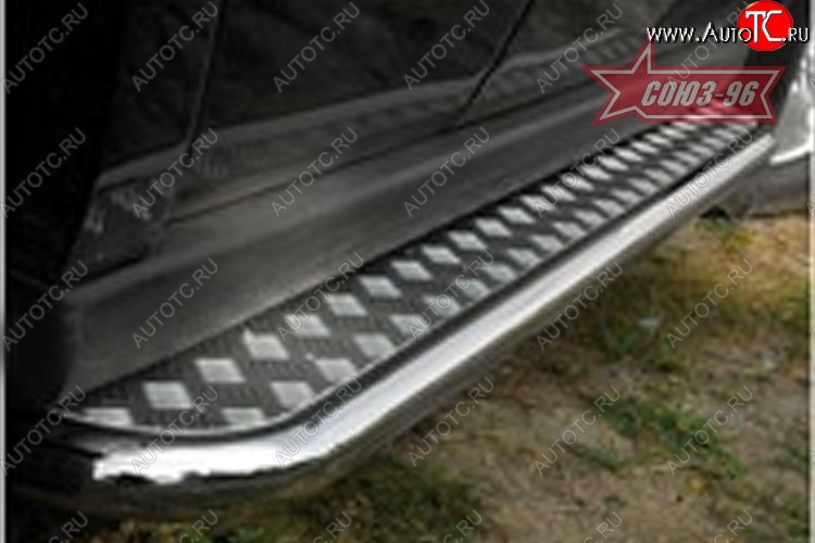 15 569 р. Защита порогов с листом Souz-96 (d42). Jeep Commander (2006-2010)  с доставкой в г. Кемерово