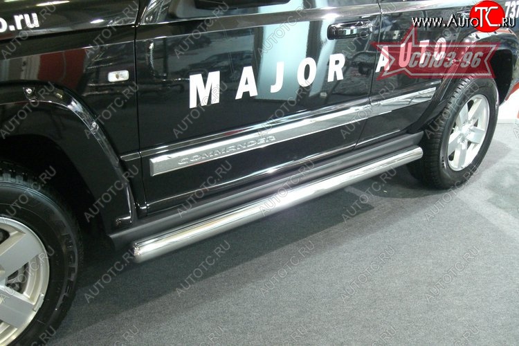 14 399 р. Защита порогов Souz-96 (d76) Jeep Commander (2006-2010)  с доставкой в г. Кемерово
