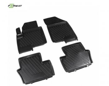 Комплект ковриков салона Format (повышенная износостойкость). Jeep Compass MK рестайлинг (2011-2015) (Черные)