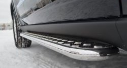 24 649 р. Широкая защита порогов SLITKOFF  Jeep Grand Cherokee  WK2 (2010-2013) дорестайлинг  с доставкой в г. Кемерово. Увеличить фотографию 3