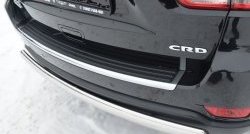 Защита заднего бампера (Ø75x42 мм, нержавейка) Russtal Jeep Grand Cherokee WK2 дорестайлинг (2010-2013)
