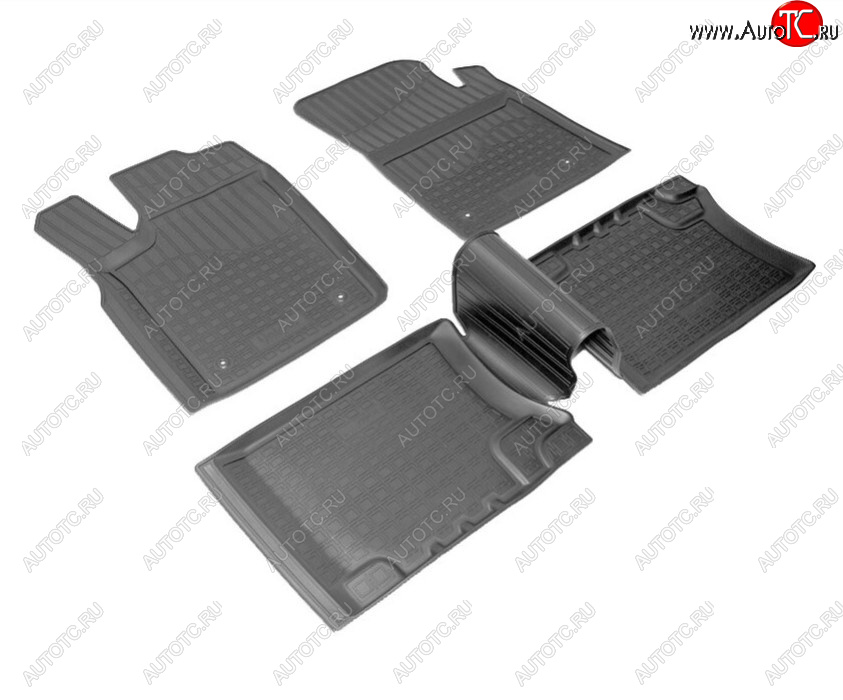 3 099 р. Комплект ковриков в салон Norplast Unidec Jeep Grand Cherokee WK2 дорестайлинг (2010-2013) (Цвет: черный)  с доставкой в г. Кемерово