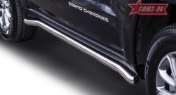 Защита порогов Souz-96 (d60) Jeep Grand Cherokee WK2 дорестайлинг (2010-2013)