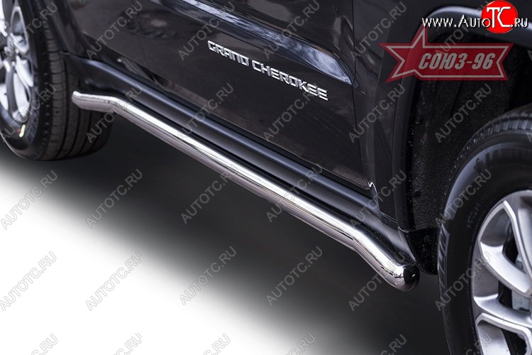 12 734 р. Защита порогов Souz-96 (d60) Jeep Grand Cherokee WK2 дорестайлинг (2010-2013)  с доставкой в г. Кемерово