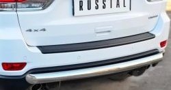 Защита заднего бампера (Ø76 мм, нержавейка, overland) SLITKOFF Jeep Grand Cherokee  WK2 (2010-2013) дорестайлинг