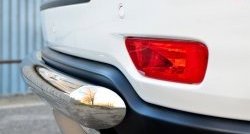 14 599 р. Одинарная защита заднего бампера из трубы диаметром 76 мм SLITKOFF  Jeep Grand Cherokee  WK2 (2010-2013) дорестайлинг  с доставкой в г. Кемерово. Увеличить фотографию 3