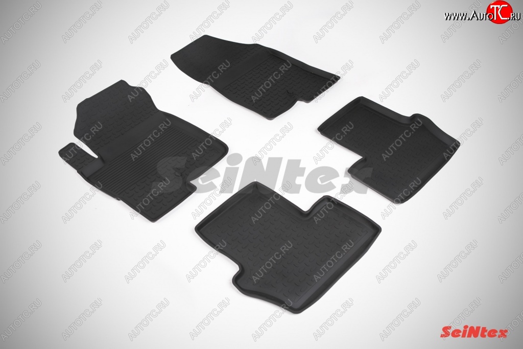 3 199 р. Износостойкие коврики в салон с высоким бортом SeiNtex Premium 4 шт. (резина)  Jeep Liberty  KK (2007-2013)  с доставкой в г. Кемерово