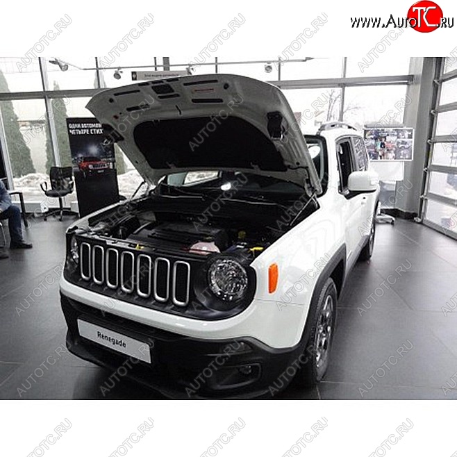 2 049 р. Упоры капота Russtal Jeep Renegade дорестайлинг (2014-2018)  с доставкой в г. Кемерово