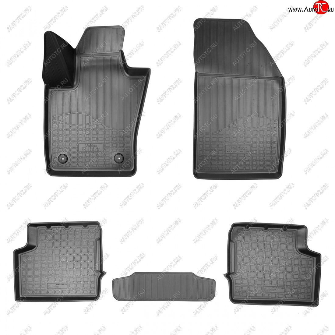 2 759 р. Коврики салона Norplast Unidec  Jeep Renegade (2014-2018) дорестайлинг (черные)  с доставкой в г. Кемерово