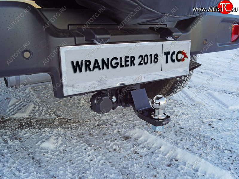 15 999 р. Фаркоп (тягово-сцепное устройство) TCC  Jeep Wrangler  JL (2018-2024) 3 дв. дорестайлинг (Оцинкованный, шар E - нержавейка)  с доставкой в г. Кемерово