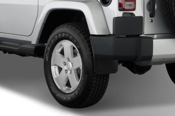 4 799 р. Брызговики (2, 4 дв.) Frosch (optimum, в коробке) Jeep Wrangler JK 3 дв. дорестайлинг (2006-2010) (Задние)  с доставкой в г. Кемерово. Увеличить фотографию 2