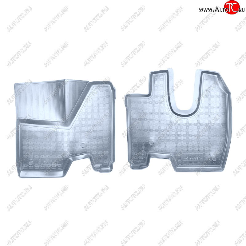 1 839 р. Коврики салона Norplast Unidec  Mercedes-Benz Axor (2007-2012), КамАЗ 5490 (2013-2025) (Цвет: серый)  с доставкой в г. Кемерово