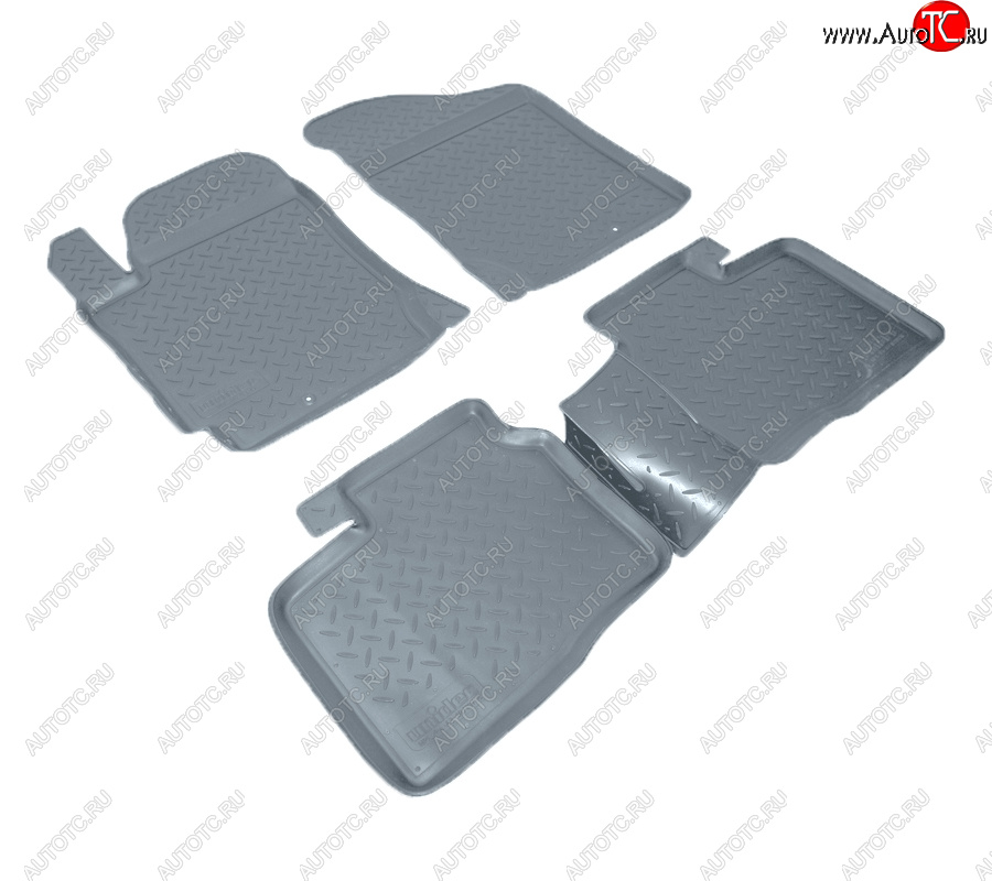 2 699 р. Коврики салона Norplast Unidec  KIA Cerato Koup  1 TD (2008-2013) купе (серые)  с доставкой в г. Кемерово