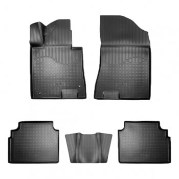 2 699 р. Коврики салона Norplast KIA K5 DL (2019-2022) (Цвет: черный)  с доставкой в г. Кемерово. Увеличить фотографию 1