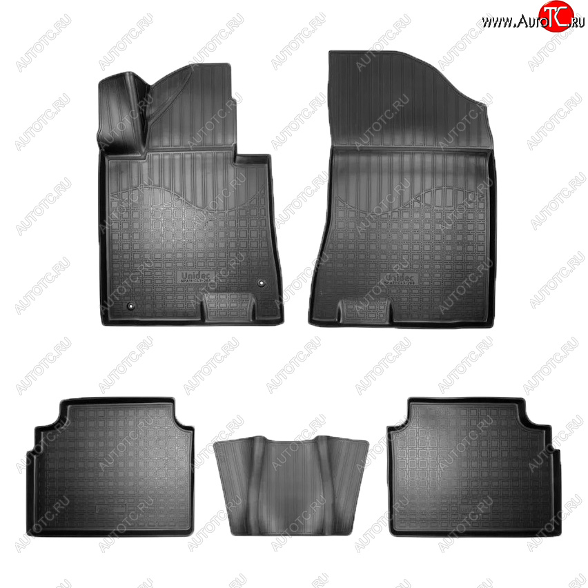 2 699 р. Коврики салона Norplast KIA K5 DL (2019-2022) (Цвет: черный)  с доставкой в г. Кемерово