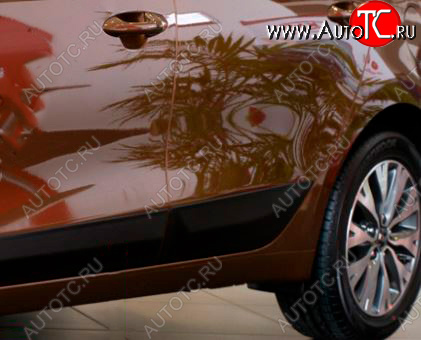 1 029 р. Молдинг двери RA (задний левый)  KIA Ceed  2 JD (2012-2018) дорестайлинг, хэтчбэк, рестайлинг, хэтчбэк (Поверхность шагрень)  с доставкой в г. Кемерово