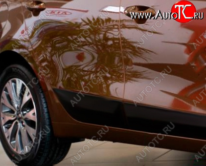 1 029 р. Молдинг двери RA (задний правый) KIA Ceed 2 JD дорестайлинг, хэтчбэк (2012-2015) (Поверхность глянец под покраску, Неокрашенный)  с доставкой в г. Кемерово
